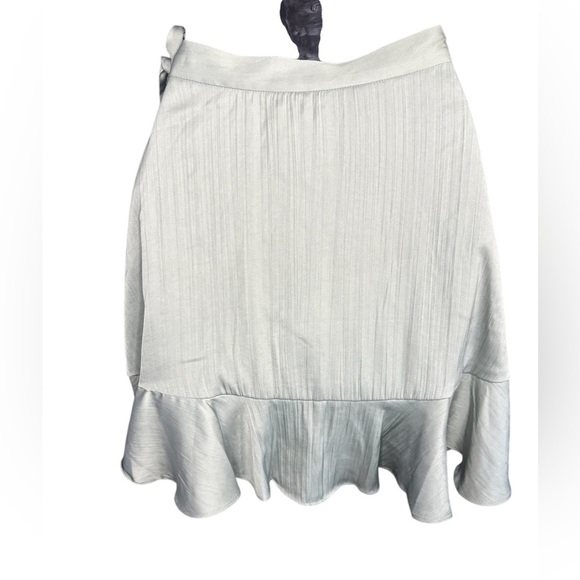 Maeve Anthropologie Ruffle Mini Skirt Moss Green Size XXS preloved - Picture 2 of 13